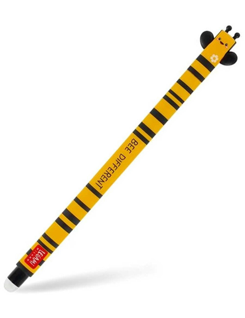 Στυλό Legami Gel Erasable 0.7 Bee Μαύρο