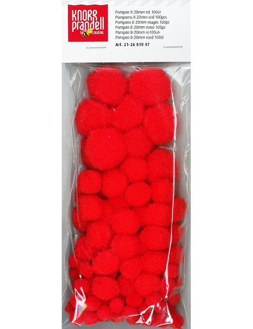 Πομ Πομ Knorr Prandell 8-20mm 100τ Κόκκινο