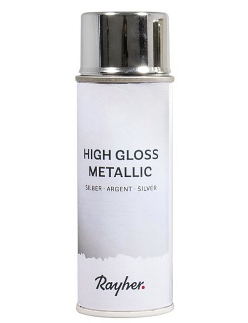 Σπρέι Rayher 200ml High gloss Metallic silver