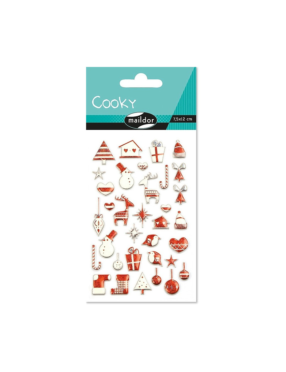 Αυτοκόλλητα 3D Maildor Cooky Xmass