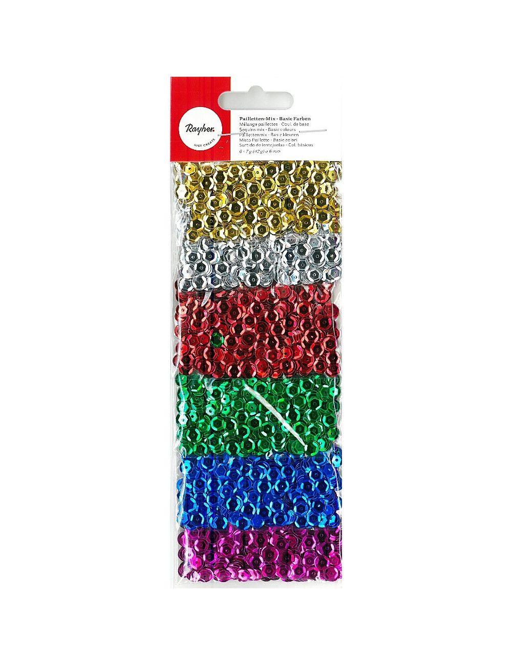 Πούλιες Rayher Χειροτεχνίας Mix Basic Colors 6mm 7gr