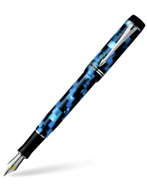 Πένα Parker Duofold Pearl Check BlueFountain Pen