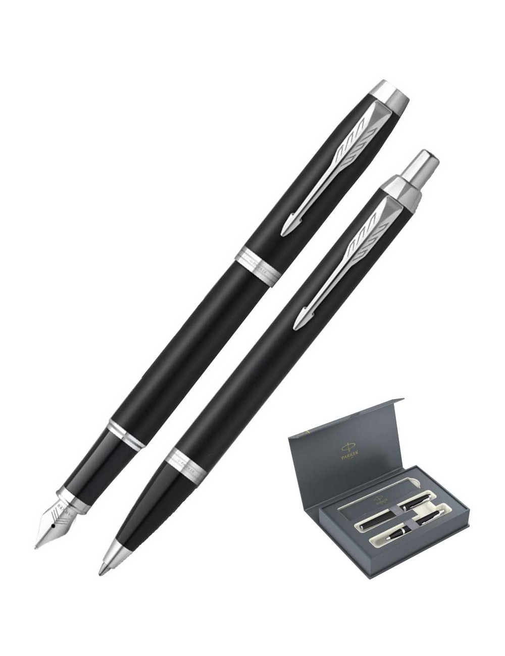 Σετ Parker Στυλο Jotter & Πένα IM Essential Matte Black CT