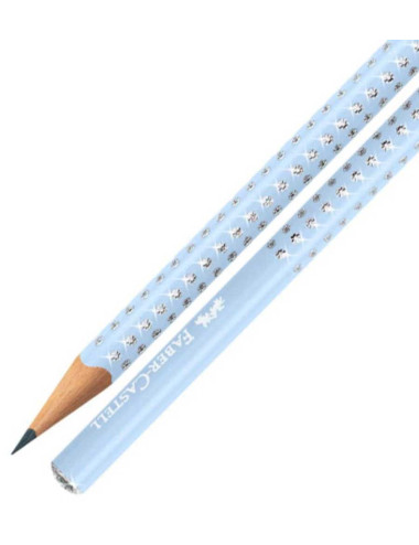 Μολύβι Faber Castell Grip Sparkle B Sky Blue