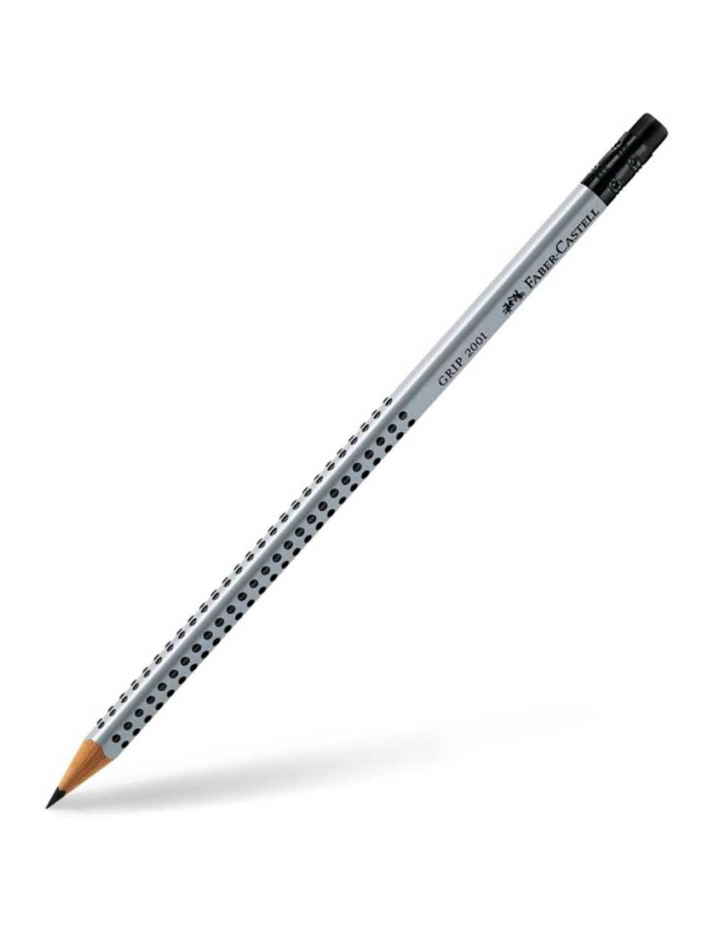 Μολύβι Faber Castell Grip 2001 με γόμα 2HB Grey