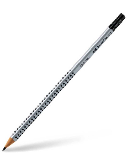 Μολύβι Faber Castell Grip 2001 με γόμα 2HB Grey