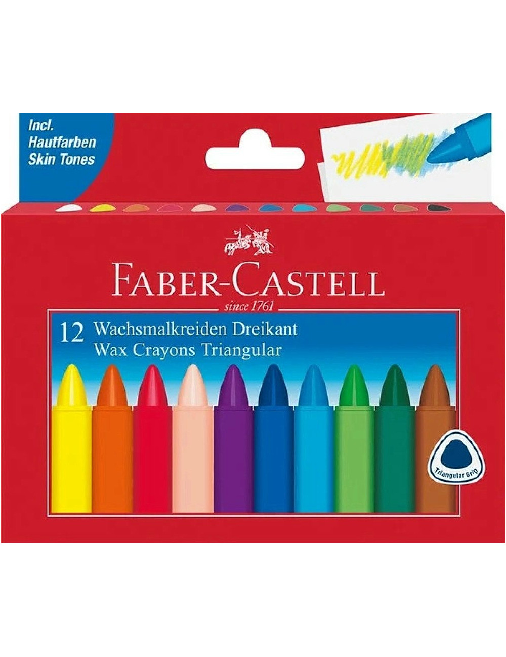 Κηρομπογιές Faber Castell Τριγωνικές μεγ