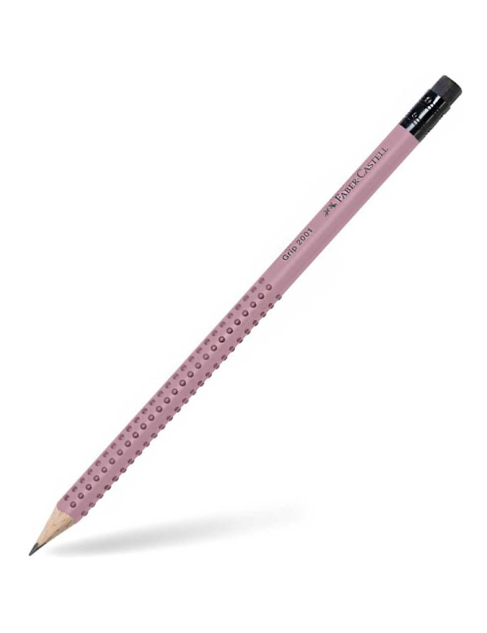 Μολύβι Faber Castell Grip 2001 με Γόμα 2B Ροζ Shadow
