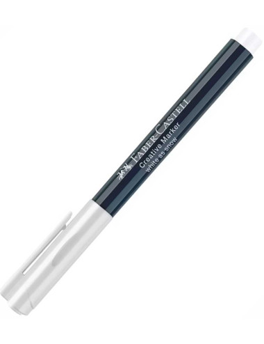 Μαρκαδόρος Faber Castell Metal Creative Marker White