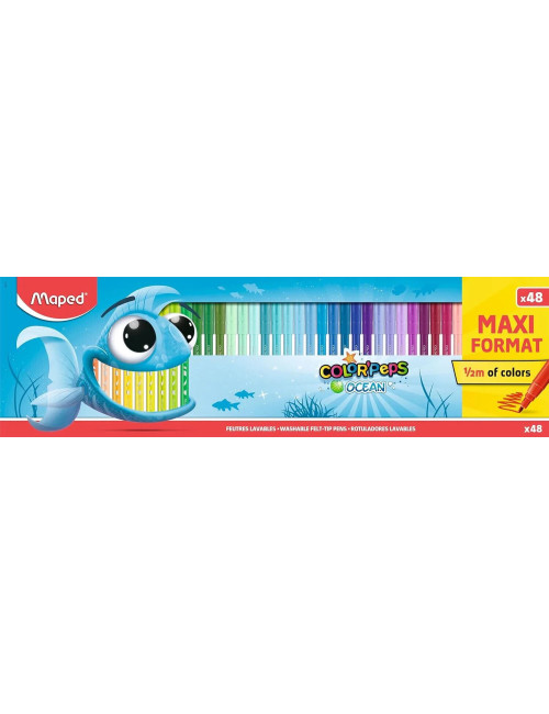 Μαρκαδόροι Maped 48χρ Color Peps Ocean