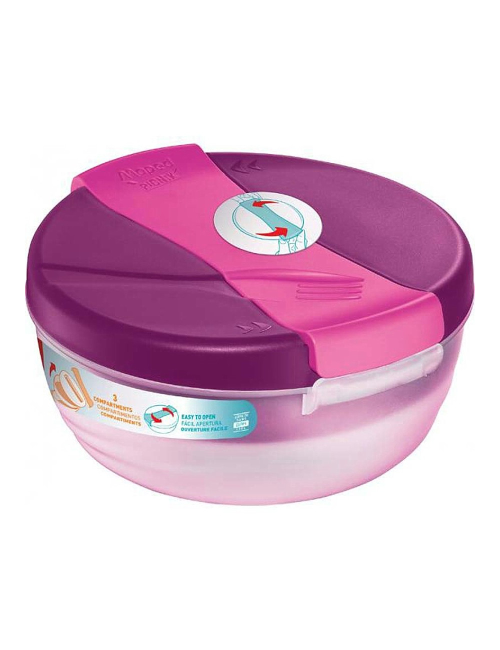 Δοχείου Φαγητού 1.4l Maped PicNik Origin Rund Pink
