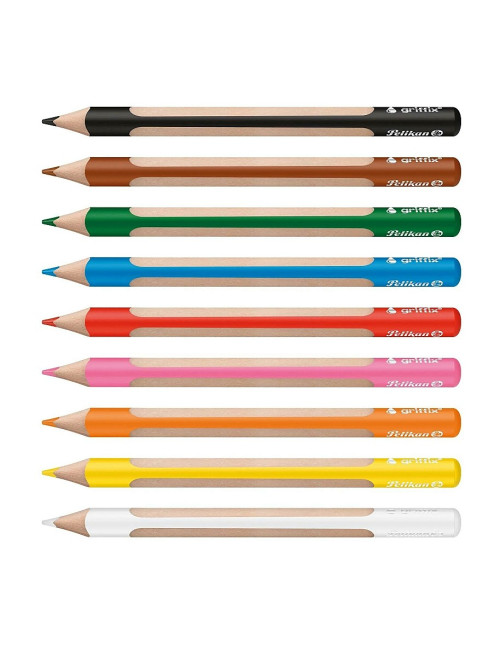 Ξυλομπογιές Pelikan 9χρ Griffix Ergonomic Χονδρές