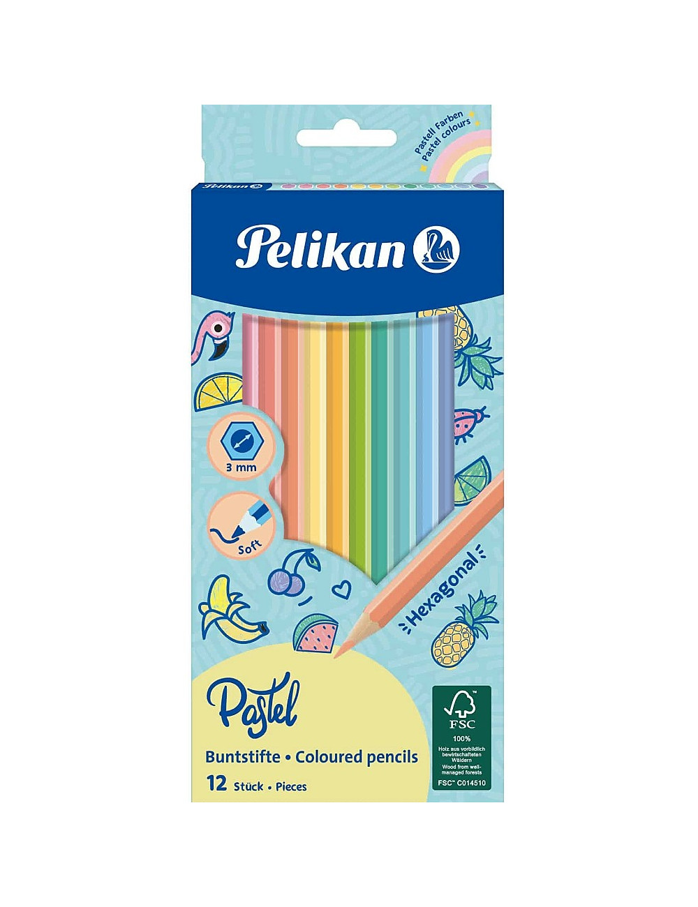 Ξυλομπογιές Pelikan 12χρ Pastel
