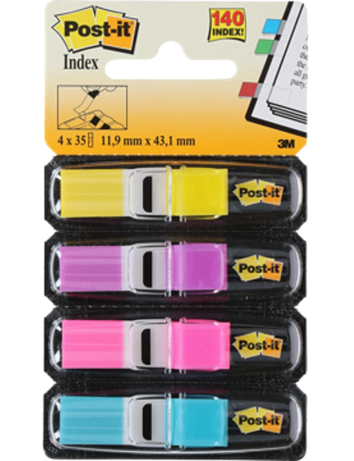 Σελιδοδείκτες 3M Post-It 11,9x43,1mm 4χρX35φ 683-4AB