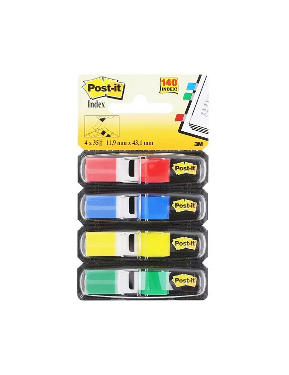Σελιδοδείκτες 3M Post-It Flowpack 11,9x43,1mm 4χρX35φ 683-4