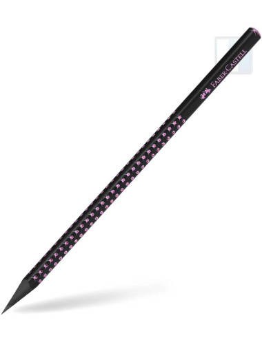 Μολύβι Faber Castell Sparkle Midnight B Ροζέ