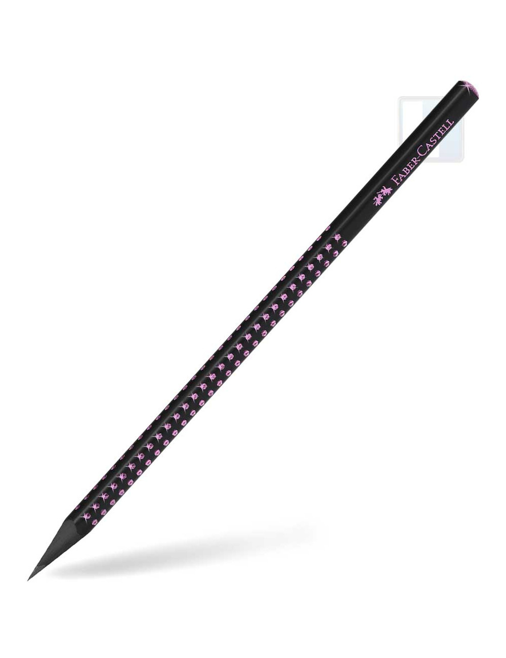 Μολύβι Faber Castell Sparkle Midnight B Ροζέ