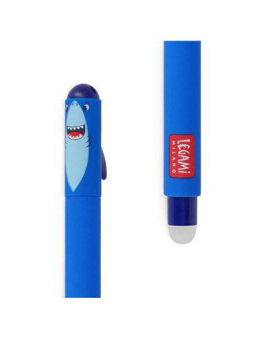Στυλό Legami Gel Erasable 0.7 με Μπλε Μελάνι Shark Blue