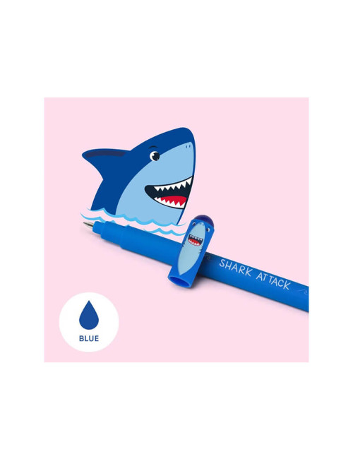Στυλό Legami Gel Erasable 0.7 με Μπλε Μελάνι Shark Blue