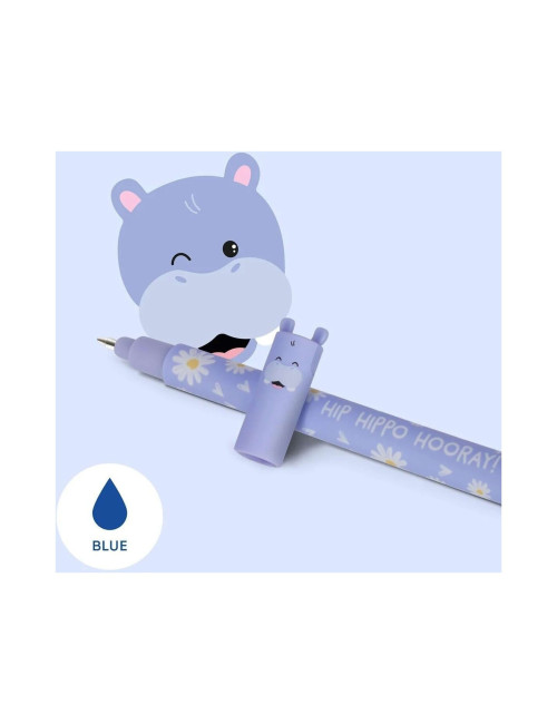 Στυλό Legami Gel Erasable 0.7 με Μπλε Μελάνι Hippo