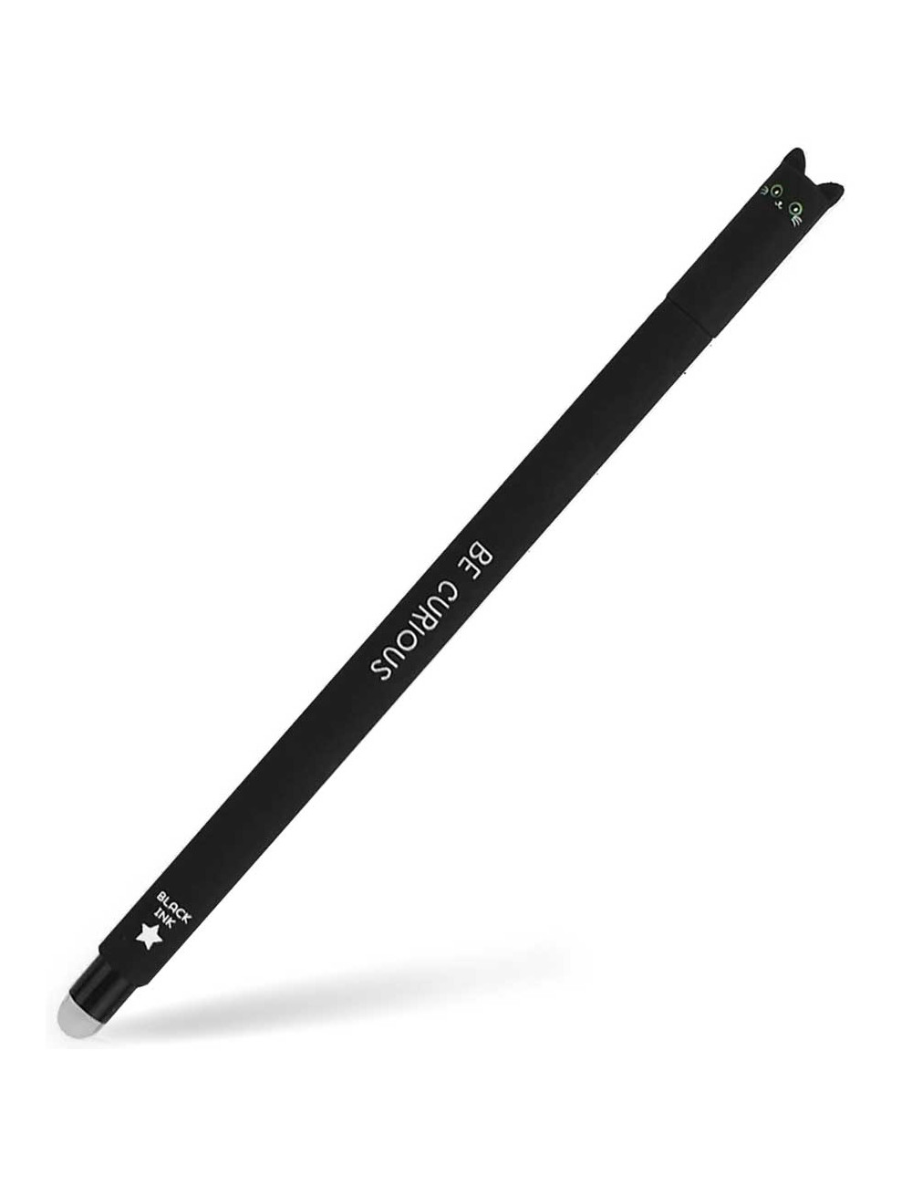 Στυλό Legami Gel Erasable 0.7 με Μαύρο Μελάνι Black Cat