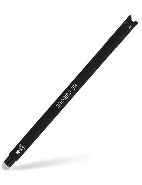 Στυλό Legami Gel Erasable 0.7 με Μαύρο Μελάνι Black Cat