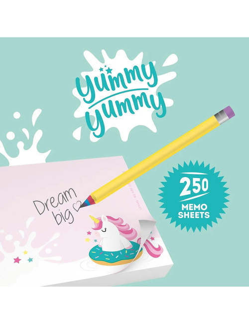 Χαρτάκια Σημειώσεων σε Κύβο Legami Yummy Yummy Unicorn