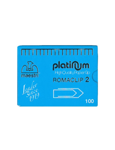 Συνδετήρες Maestri No2 Platnum 100τεμ