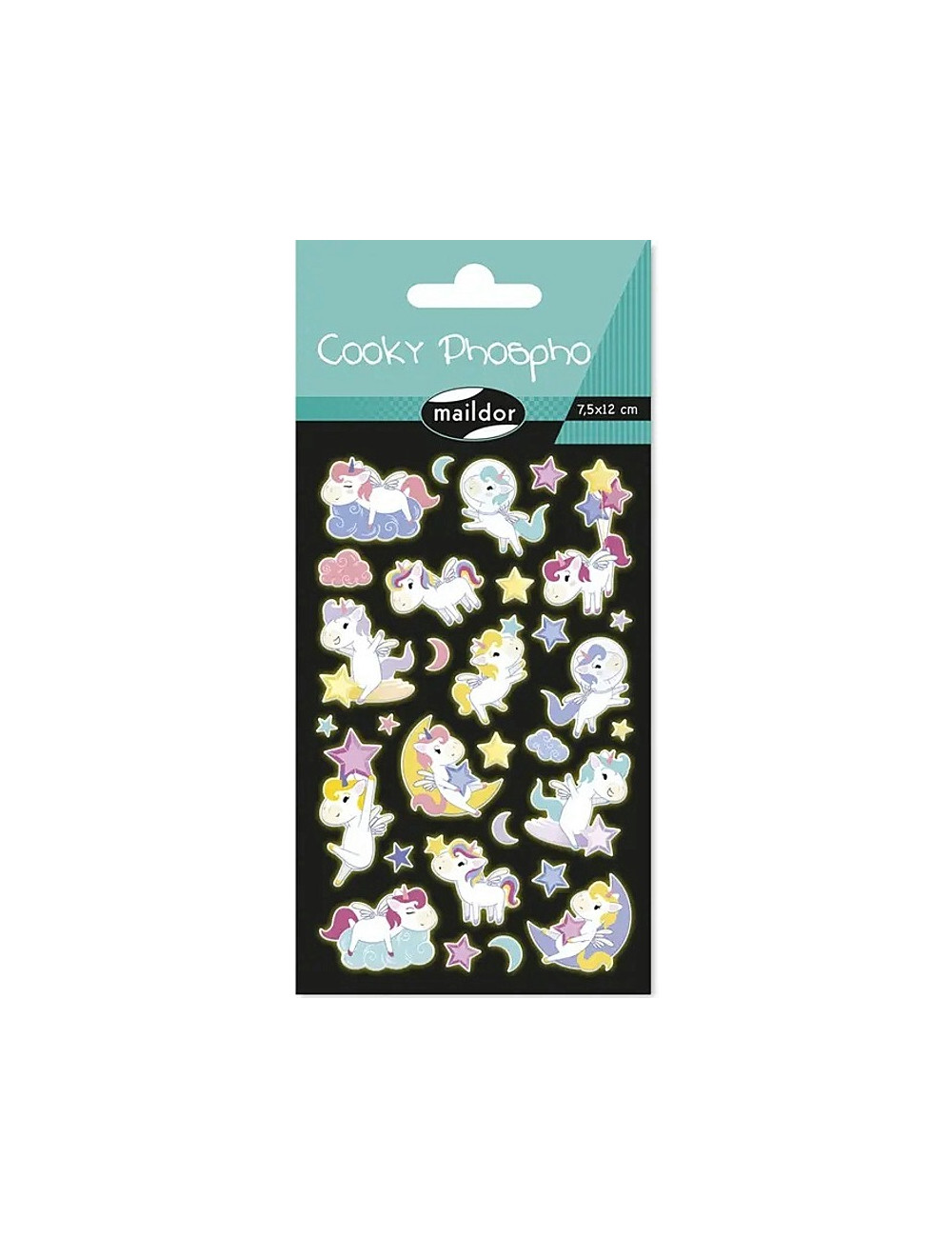 Αυτοκόλλητα 3D Maildor Cooky Glow In The Dark Unicorns