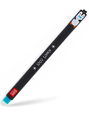 Στυλό Legami Gel Erasable 0.7 Penguin Τιρκουάζ