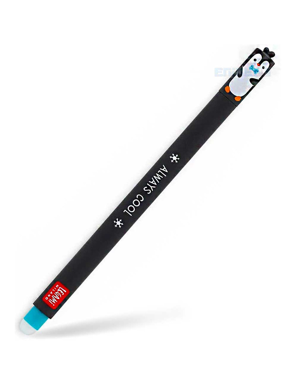 Στυλό Legami Gel Erasable 0.7 Penguin Τιρκουάζ