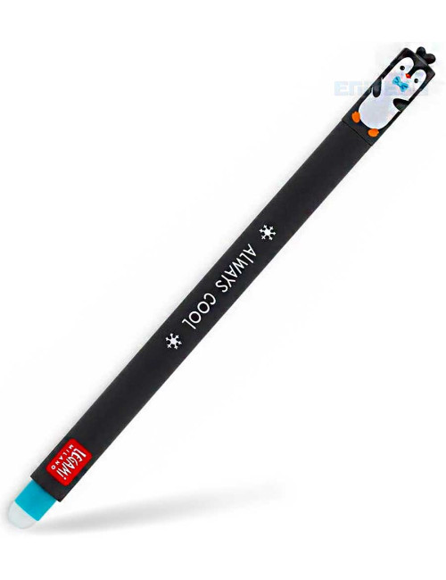 Στυλό Legami Gel Erasable 0.7 Penguin Τιρκουάζ