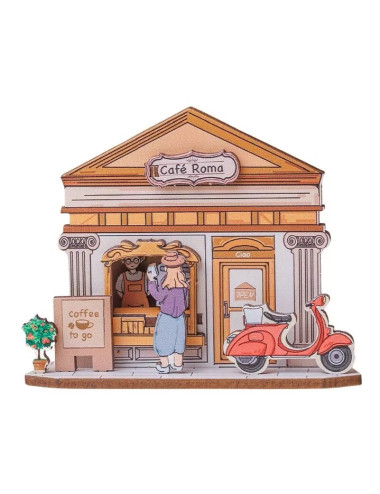 Κάρτα 3D Cartartem Μαγνητάκι Coffee Shop