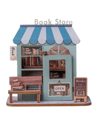 Κάρτα 3D Cartartem Μαγνητάκι Book store