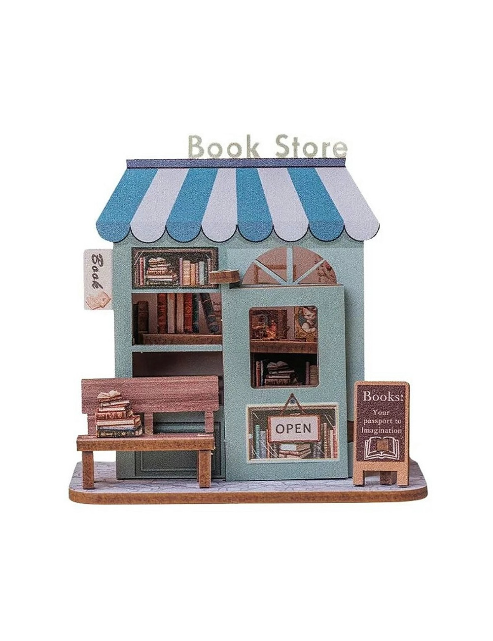Κάρτα 3D Cartartem Μαγνητάκι Book store