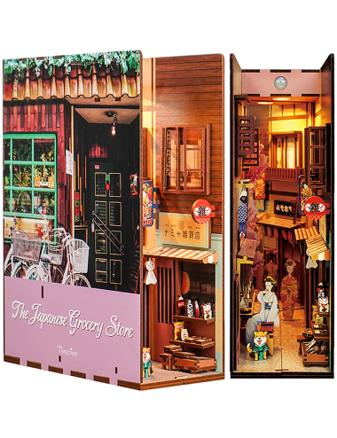 Βιβλιοστάτης Παζλ 3D Ξύλινο Book Nook Japanese Grocery Store