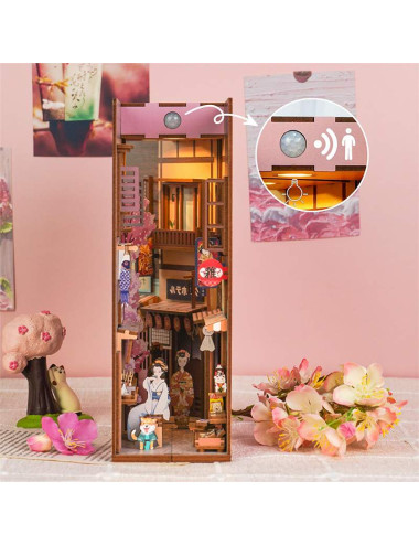 Βιβλιοστάτης Παζλ 3D Ξύλινο Book Nook Japanese Grocery Store