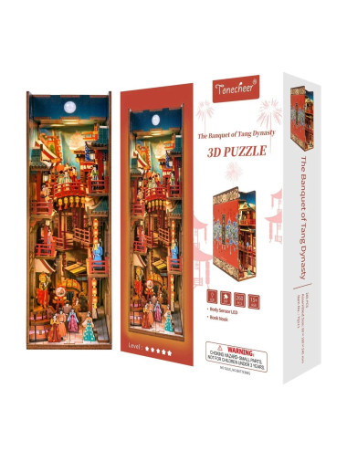 Βιβλιοστάτης Παζλ 3D Ξύλινο Book Nook The Banquet of Tang Dynasty