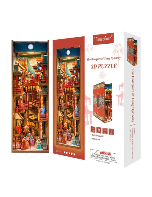 Βιβλιοστάτης Παζλ 3D Ξύλινο Book Nook The Banquet of Tang Dynasty