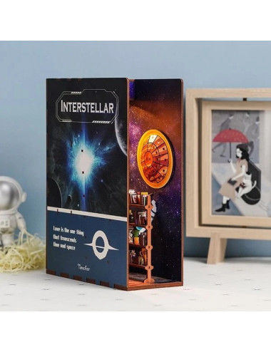 Βιβλιοστάτης Παζλ 3D Ξύλινο Book Nook Interstellar