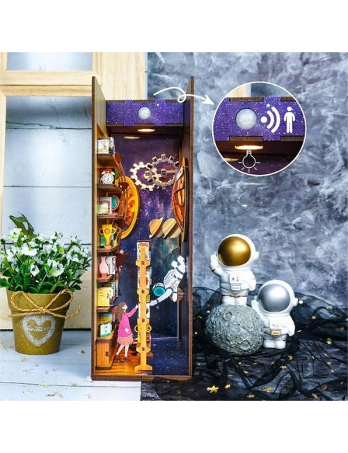 Βιβλιοστάτης Παζλ 3D Ξύλινο Book Nook Interstellar