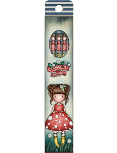 Μολύβια Santoro Gorjuss Little Mushroom 5τ