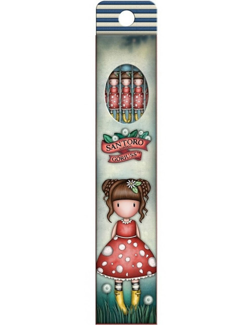 Μολύβια Santoro Gorjuss Little Mushroom 5τ