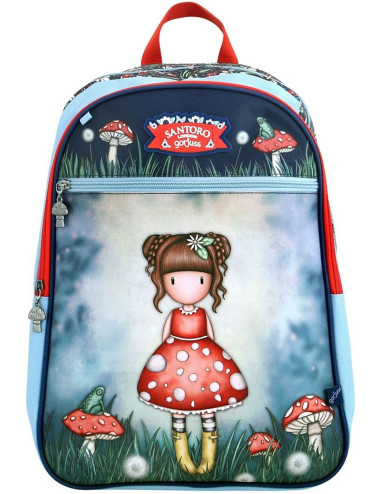 Τσάντα Πλάτης Santoro Gorjuss Little Mushroom Red Dress
