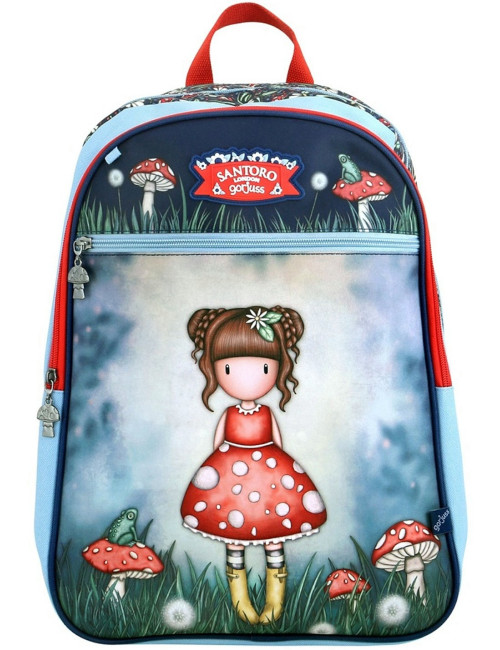 Τσάντα Πλάτης Santoro Gorjuss Little Mushroom Red Dress