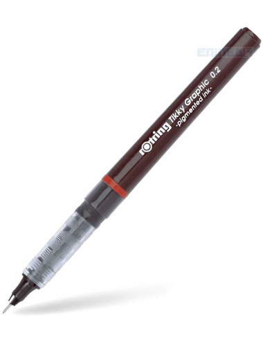 Μαρκαδόρος Σχεδίου Rotring Tikky Graphic Felt-Tip Pen 0.2 Black