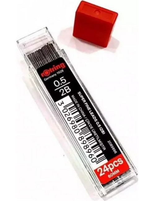 Μύτες Rotring 0.5mm 2Β Super Fine για Μηχανικό Μολύβι 24τ