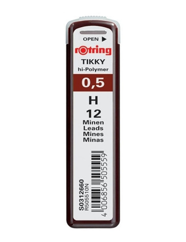 Μύτες Rotring 0.5mm Η Hi-Polymer για Μηχανικό Μολύβι