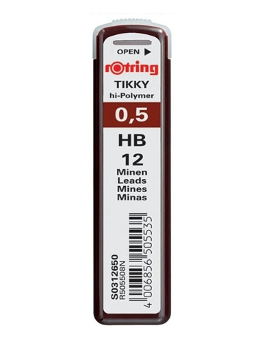 Μύτες Rotring 0.5mm ΗΒ Hi-Polymer για Μηχανικό Μολύβι