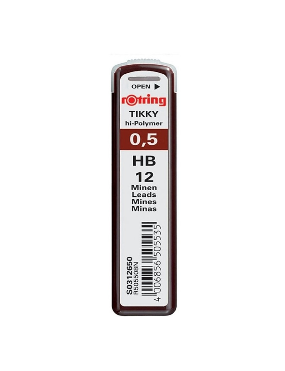 Μύτες Rotring 0.5mm ΗΒ Hi-Polymer για Μηχανικό Μολύβι